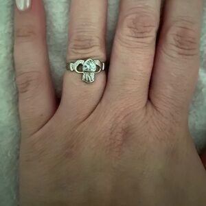 Sterling silver claddagh ring